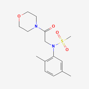 molecular formula C15H22N2O4S B5884206 N-(2,5-dimethylphenyl)-N-[2-(4-morpholinyl)-2-oxoethyl]methanesulfonamide 