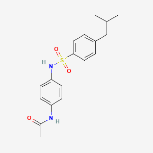 N-(4-{[(4-isobutylphenyl)sulfonyl]amino}phenyl)acetamide