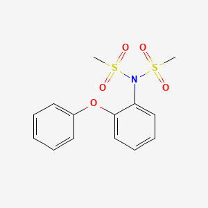 molecular formula C14H15NO5S2 B588423 N-(Methylsulfonyl)-4-(desnitro) Nimesulide CAS No. 905858-63-1