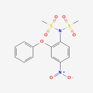 molecular formula C14H14N2O7S2 B588424 N-甲基磺酰尼美舒利 CAS No. 51765-72-1