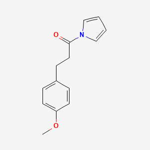 molecular formula C14H15NO2 B588427 3-(4-Methoxyphenyl)-1-(pyrrol-1-yl)propan-1-one CAS No. 448905-82-6