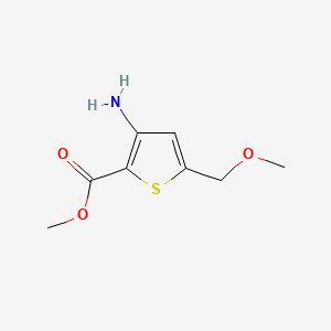 molecular formula C8H11NO3S B588429 Methyl 3-amino-5-(methoxymethyl)thiophene-2-carboxylate CAS No. 150360-17-1