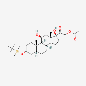 (3alpha,5beta)-O-tert-Butyldimethylsilyl 21-Acetyloxy Tetrahydro Cortisol