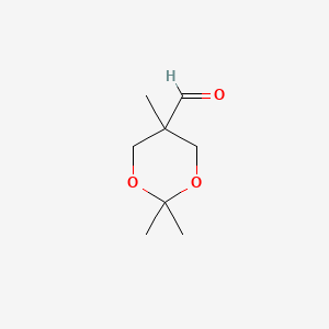 molecular formula C8H14O3 B588434 2,2,5-Trimethyl-1,3-dioxane-5-carbaldehyde CAS No. 138517-53-0