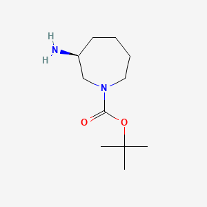 molecular formula C11H22N2O2 B588435 (S)-tert-Butyl 3-aminoazepane-1-carboxylate CAS No. 625471-04-7