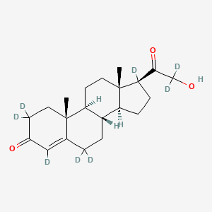 4-Pregnen-21-OL-3,20-dione-2,2,4,6,6,17alpha,21,21-D8