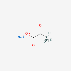 molecular formula C3H3NaO3 B588444 Pyruvic Acid-13C,d3 Sodium Salt CAS No. 1215831-74-5