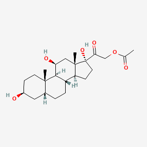 molecular formula C23H36O6 B588445 3|A-四氢皮质醇 21-乙酸酯 CAS No. 4047-40-9