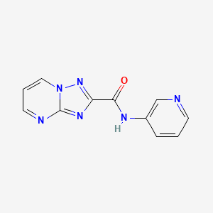 molecular formula C11H8N6O B5884549 N-pyridin-3-yl-[1,2,4]triazolo[1,5-a]pyrimidine-2-carboxamide 