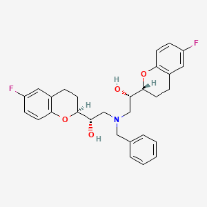 molecular formula C29H31F2NO4 B588455 N-Benzyl (-)-Nebivolol CAS No. 1199945-26-0