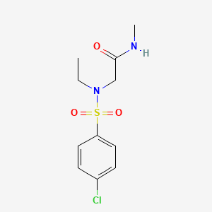 molecular formula C11H15ClN2O3S B5884836 N~2~-[(4-chlorophenyl)sulfonyl]-N~2~-ethyl-N-methylglycinamide 