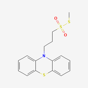 molecular formula C16H17NO2S3 B588485 N-(3-Methanethiosulfonylpropyl) Phenothiazine CAS No. 1391052-14-4