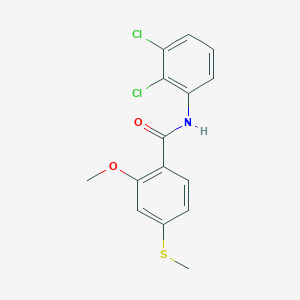 molecular formula C15H13Cl2NO2S B5884905 N-(2,3-dichlorophenyl)-2-methoxy-4-(methylsulfanyl)benzamide 