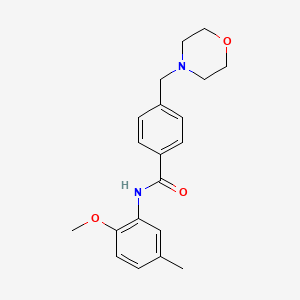 molecular formula C20H24N2O3 B5884979 N-(2-methoxy-5-methylphenyl)-4-(4-morpholinylmethyl)benzamide 