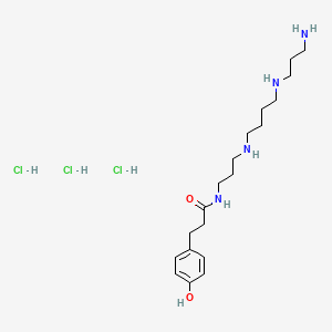 molecular formula C19H37Cl3N4O2 B588499 N-(4-Hydroxyphenylpropanoyl) spermine trihydrochloride CAS No. 130631-59-3