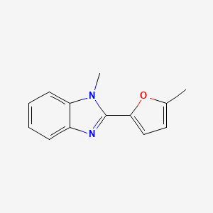 molecular formula C13H12N2O B5884996 1-Methyl-2-(5-methyl-furan-2-yl)-1H-benzoimidazole CAS No. 78706-13-5