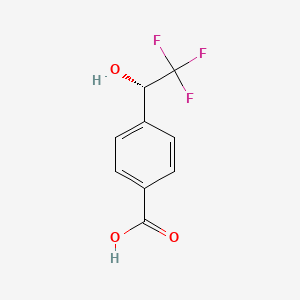 4-[(1S)-2,2,2-Trifluoro-1-hydroxyethyl]benzoic acid