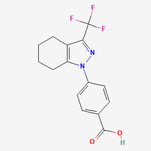 molecular formula C15H13F3N2O2 B5885001 4-(3-(trifluoromethyl)-4,5,6,7-tetrahydro-1H-indazol-1-yl)benzoic acid 
