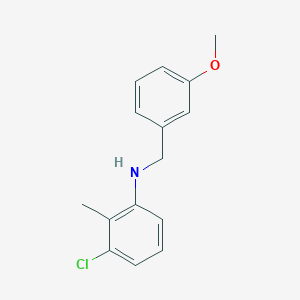 molecular formula C15H16ClNO B5885007 3-chloro-N-[(3-methoxyphenyl)methyl]-2-methylaniline 