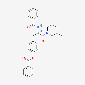 4-(2-Benzamido-3-(dipropylamino)-3-oxopropyl)phenyl benzoate