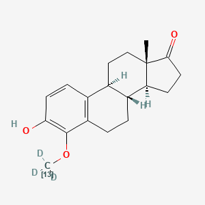 molecular formula C19H24O3 B588508 4-Methoxy Estrone-13C,d3 CAS No. 1217437-34-7