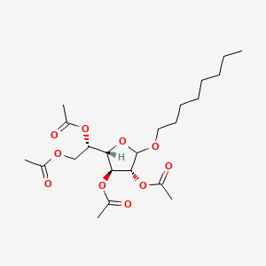 molecular formula C22H36O10 B588512 辛基 D-半乳呋喃糖四乙酸酯 CAS No. 223412-29-1