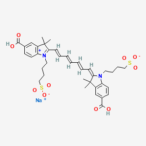 molecular formula C37H43N2NaO10S2 B588516 RKUODBYIZYLIDP-UHFFFAOYSA-M CAS No. 308127-43-7