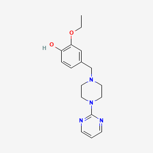 molecular formula C17H22N4O2 B5885321 2-Ethoxy-4-[(4-pyrimidin-2-ylpiperazin-1-yl)methyl]phenol 