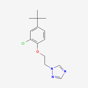 molecular formula C14H18ClN3O B5885328 1-[2-(4-Tert-butyl-2-chlorophenoxy)ethyl]-1,2,4-triazole 