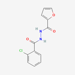 molecular formula C12H9ClN2O3 B5885473 N'-(2-chlorobenzoyl)furan-2-carbohydrazide 