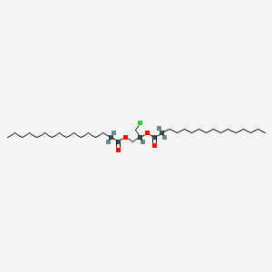 molecular formula C35H67ClO4 B588554 rac 1,2-Bis-palmitoyl-3-chloropropanediol-13C5 CAS No. 1246815-94-0