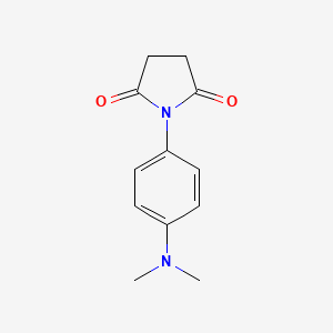 molecular formula C12H14N2O2 B5885547 1-[4-(Dimethylamino)phenyl]pyrrolidine-2,5-dione CAS No. 61862-23-5