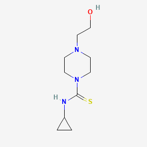molecular formula C10H19N3OS B5885682 N-cyclopropyl-4-(2-hydroxyethyl)piperazine-1-carbothioamide 