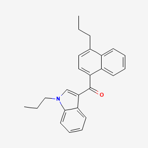 molecular formula C25H25NO B588573 Methanone, (1-propyl-1H-indol-3-yl)(4-propyl-1-naphthalenyl)- CAS No. 824959-87-7