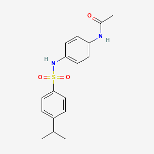 molecular formula C17H20N2O3S B5885870 N-{4-[4-(PROPAN-2-YL)BENZENESULFONAMIDO]PHENYL}ACETAMIDE 