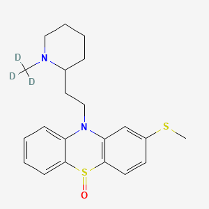molecular formula C21H26N2OS2 B588591 Thioridazine-d3 5-Sulfoxide CAS No. 1330076-56-6
