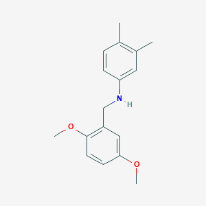 molecular formula C17H21NO2 B5885920 N-(2,5-DIMETHOXYBENZYL)-N-(3,4-DIMETHYLPHENYL)AMINE 