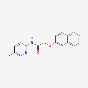 molecular formula C18H16N2O2 B5885923 N-(5-methylpyridin-2-yl)-2-(naphthalen-2-yloxy)acetamide 