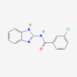 molecular formula C14H10ClN3O B5885996 N-(1H-benzimidazol-2-yl)-3-chlorobenzamide CAS No. 24363-92-6