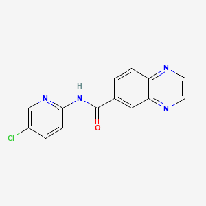 molecular formula C14H9ClN4O B5886078 N-(5-chloropyridin-2-yl)quinoxaline-6-carboxamide 