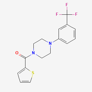molecular formula C16H15F3N2OS B5886166 1-(THIOPHENE-2-CARBONYL)-4-[3-(TRIFLUOROMETHYL)PHENYL]PIPERAZINE 