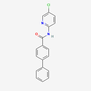 molecular formula C18H13ClN2O B5886198 N-(5-chloropyridin-2-yl)biphenyl-4-carboxamide 