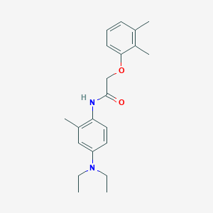 molecular formula C21H28N2O2 B5886240 N-[4-(diethylamino)-2-methylphenyl]-2-(2,3-dimethylphenoxy)acetamide 