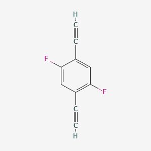 molecular formula C10H4F2 B588642 1,4-Diethynyl-2,5-difluorobenzene CAS No. 156016-23-8