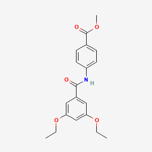 molecular formula C19H21NO5 B5886452 METHYL 4-(3,5-DIETHOXYBENZAMIDO)BENZOATE 