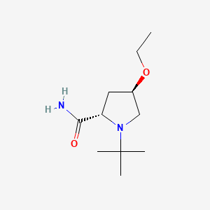 (2S,4R)-1-(tert-Butyl)-4-ethoxypyrrolidine-2-carboxamide