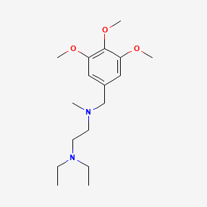molecular formula C17H30N2O3 B5886498 N',N'-diethyl-N-methyl-N-[(3,4,5-trimethoxyphenyl)methyl]ethane-1,2-diamine 