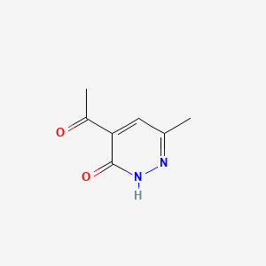 molecular formula C7H8N2O2 B588672 4-Acetyl-6-methylpyridazin-3(2H)-one CAS No. 152343-22-1