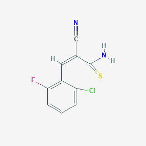 molecular formula C10H6ClFN2S B5886944 (Z)-3-(2-chloro-6-fluorophenyl)-2-cyanoprop-2-enethioamide 