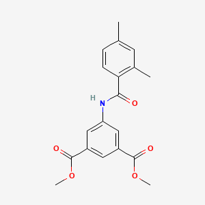 molecular formula C19H19NO5 B5887041 Dimethyl 5-{[(2,4-dimethylphenyl)carbonyl]amino}benzene-1,3-dicarboxylate 